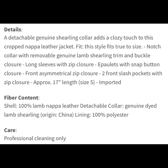 DOMA Leather Jacket - Picture 8 of 8